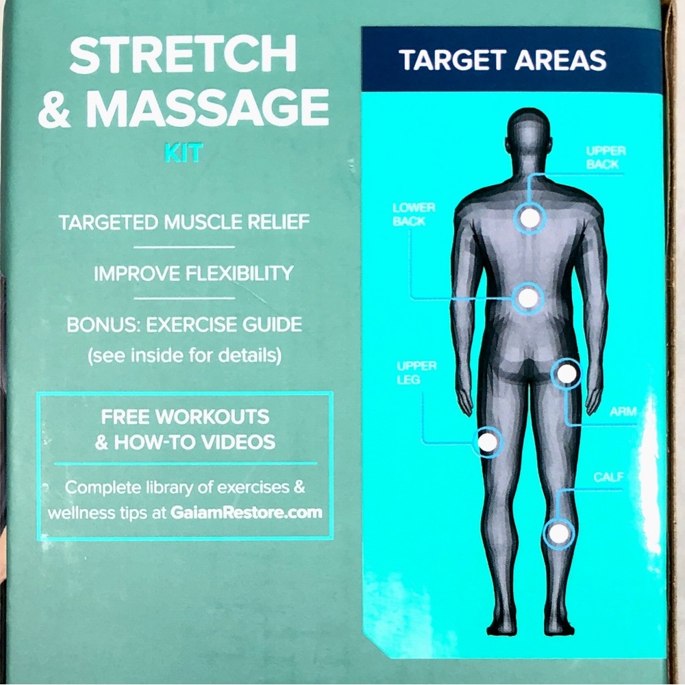GAIAM RESTORE STRETCH & MASSAGE KIT - Picture 6 of 10